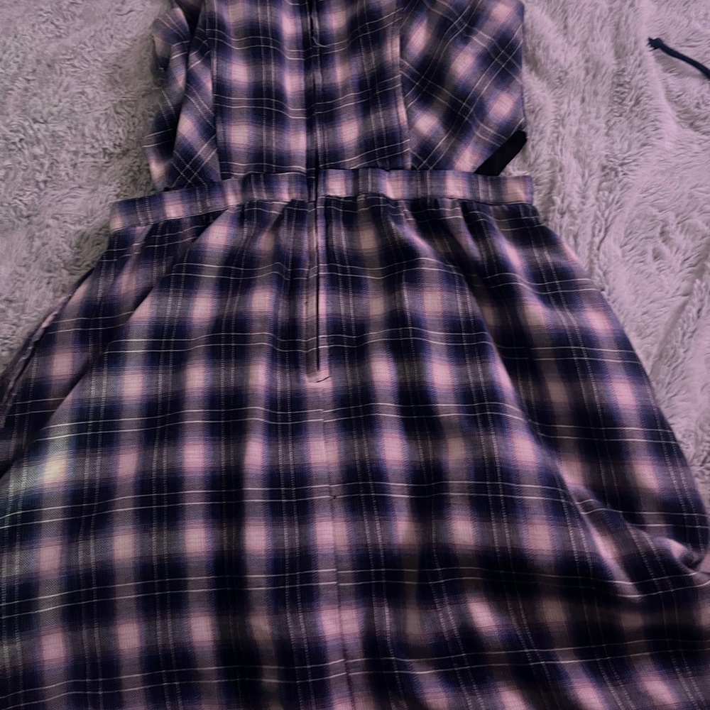 Hot Topic school girl Plaid Dress in Pink and Black